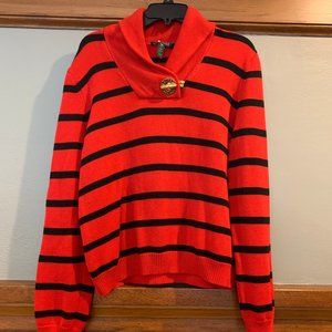Lauren Ralph Lauren Bold Stripe Sweater sz. XL